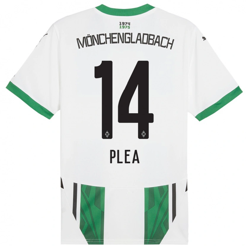 Danxen Kinderen Alassane Plea #14 Wit Groen Thuisshirt Thuistenue 2024/25 T-Shirt