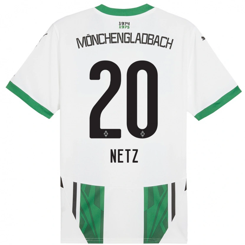 Danxen Kinderen Luca Netz #20 Wit Groen Thuisshirt Thuistenue 2024/25 T-Shirt