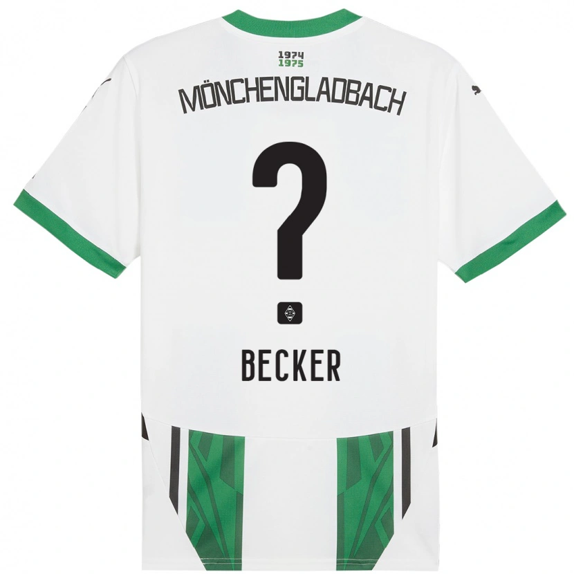 Danxen Kinderen Benjamin Becker #0 Wit Groen Thuisshirt Thuistenue 2024/25 T-Shirt