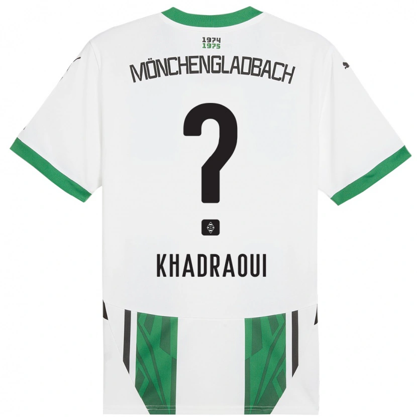 Danxen Kinderen Elias Khadraoui #0 Wit Groen Thuisshirt Thuistenue 2024/25 T-Shirt