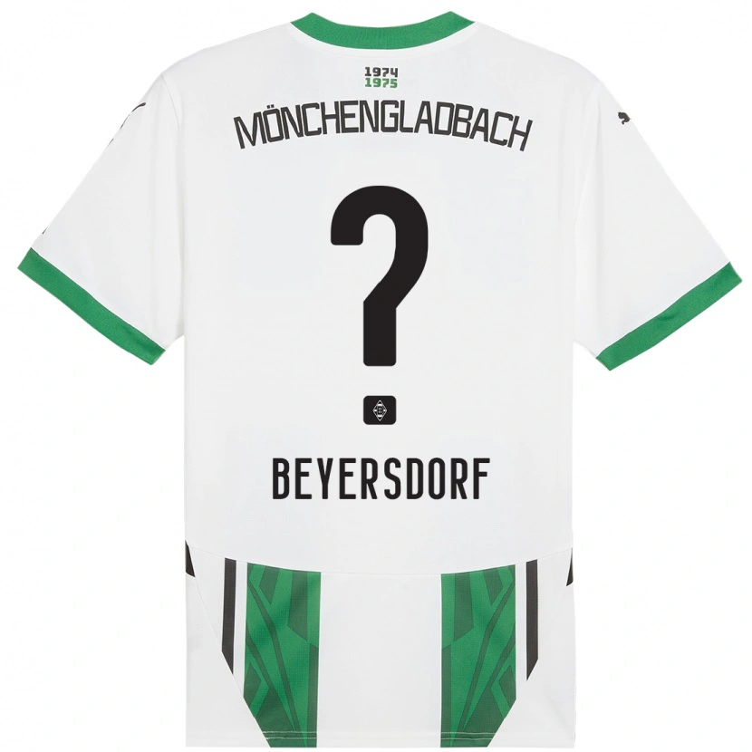 Danxen Kinderen Chris Beyersdorf #0 Wit Groen Thuisshirt Thuistenue 2024/25 T-Shirt