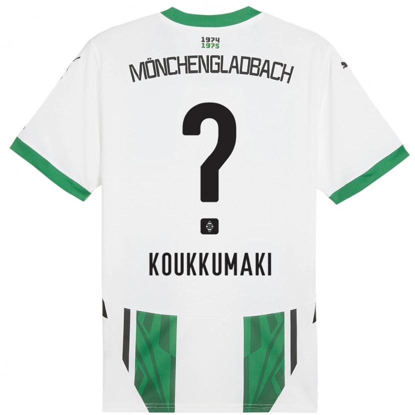 Danxen Kinderen Taavi Koukkumäki #0 Wit Groen Thuisshirt Thuistenue 2024/25 T-Shirt