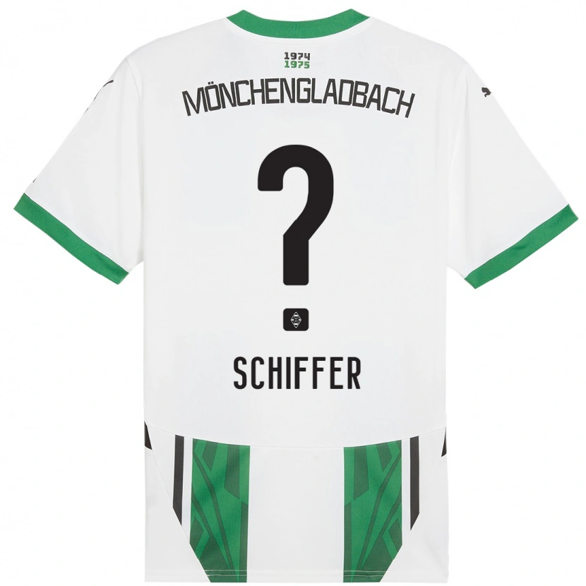 Danxen Kinderen Ben Schiffer #0 Wit Groen Thuisshirt Thuistenue 2024/25 T-Shirt