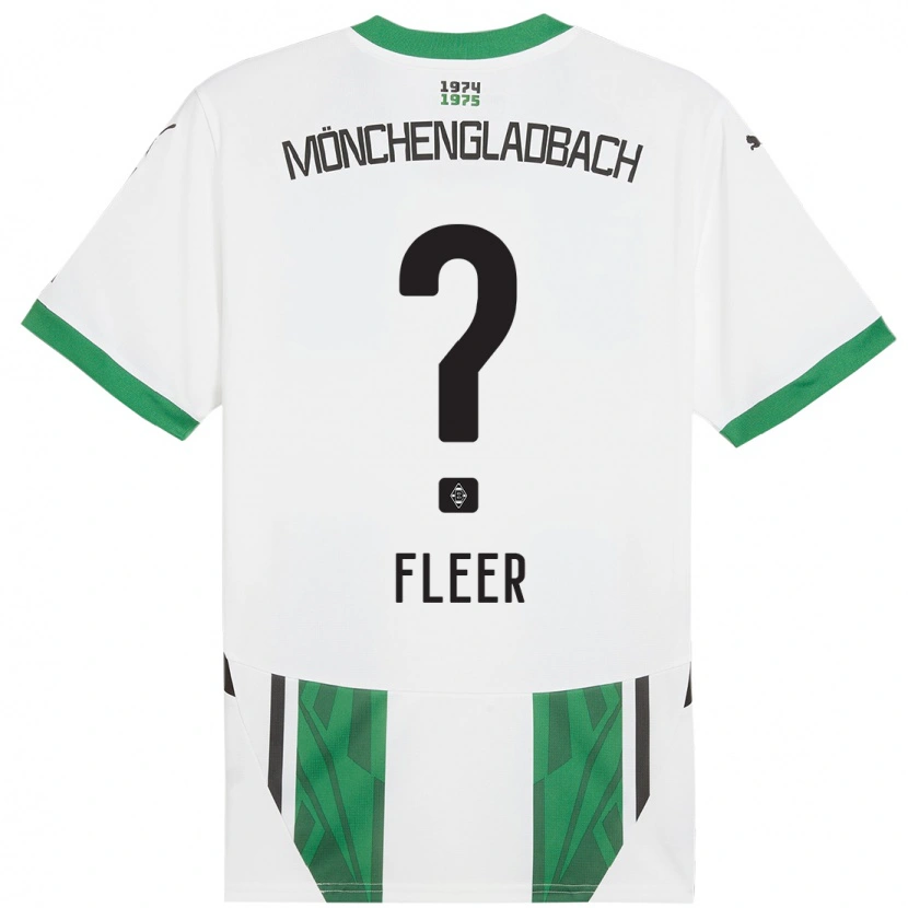 Danxen Kinderen Mattis Fleer #0 Wit Groen Thuisshirt Thuistenue 2024/25 T-Shirt