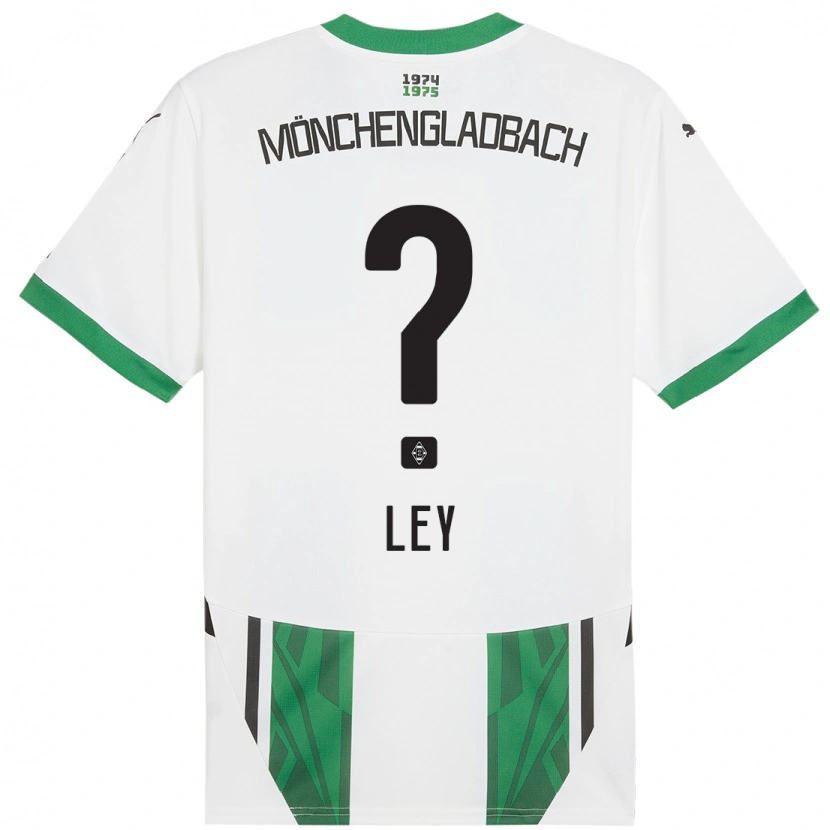 Danxen Kinderen Marlon Ley #0 Wit Groen Thuisshirt Thuistenue 2024/25 T-Shirt