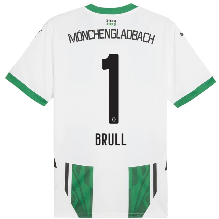 Danxen Kinderen Maximilian Brüll #1 Wit Groen Thuisshirt Thuistenue 2024/25 T-Shirt