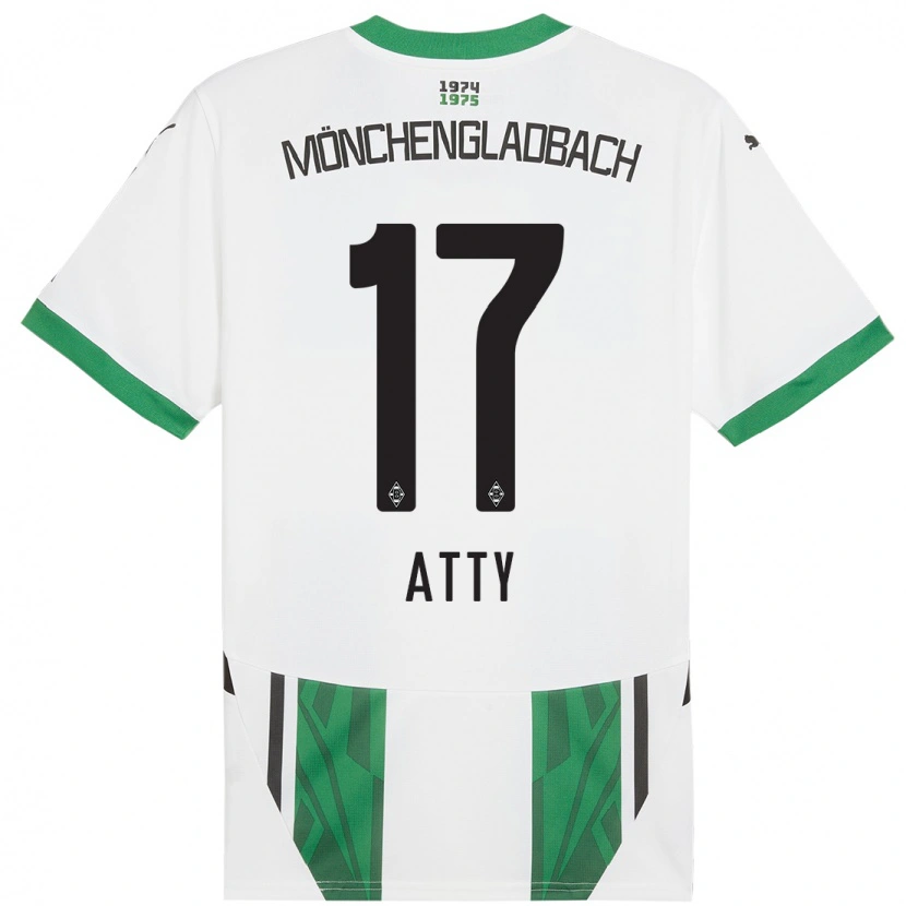 Danxen Kinderen Yassir Atty #17 Wit Groen Thuisshirt Thuistenue 2024/25 T-Shirt