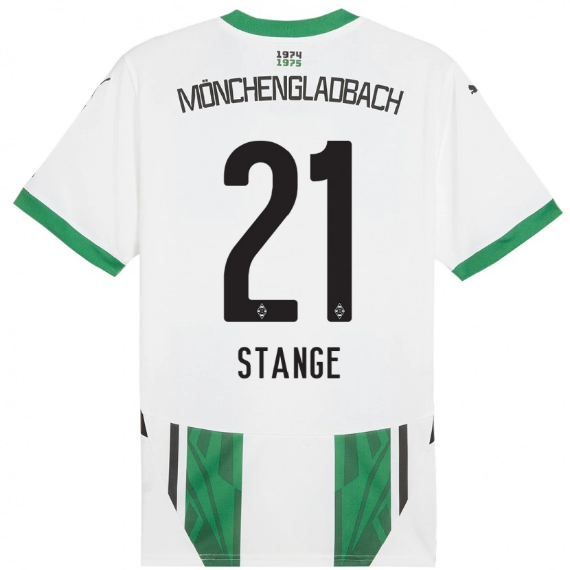 Danxen Kinderen Veit Stange #21 Wit Groen Thuisshirt Thuistenue 2024/25 T-Shirt