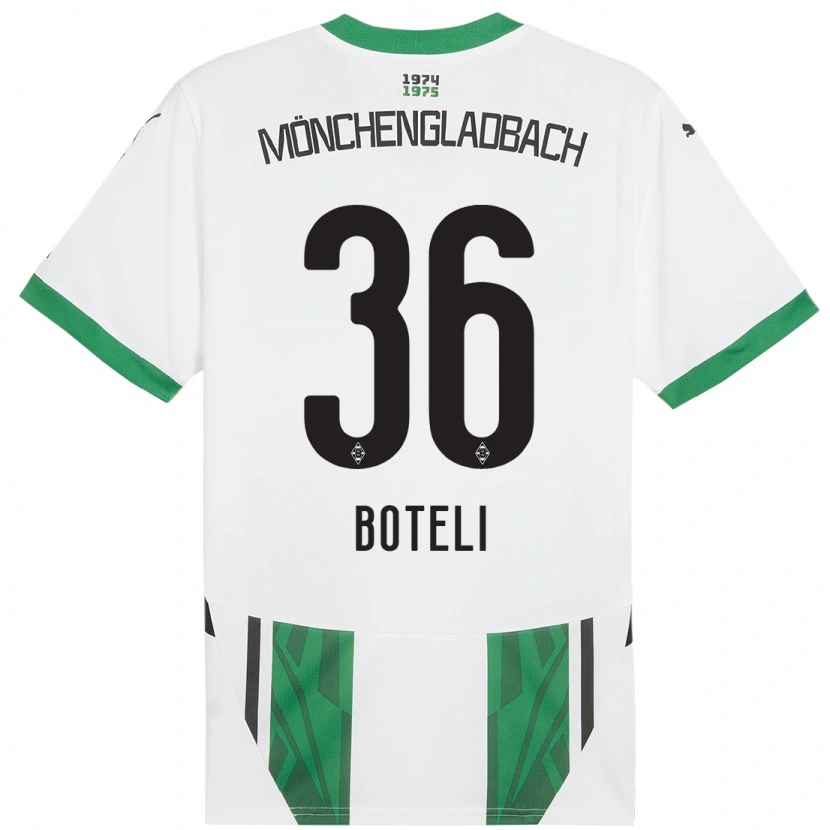 Danxen Kinderen Winsley Boteli #36 Wit Groen Thuisshirt Thuistenue 2024/25 T-Shirt