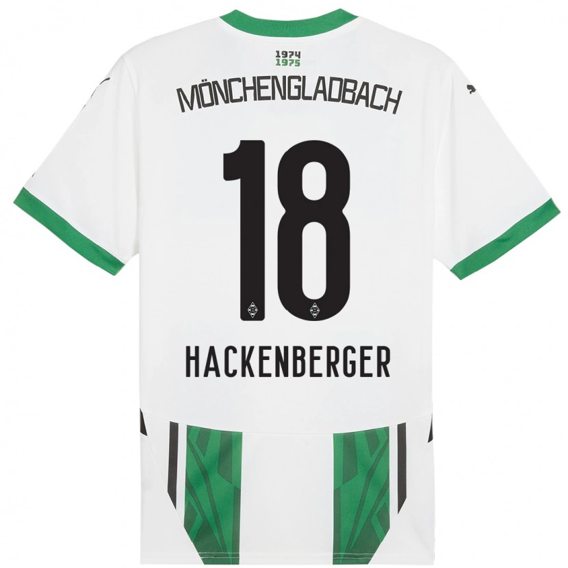 Danxen Kinderen Jessica Hackenberger #18 Wit Groen Thuisshirt Thuistenue 2024/25 T-Shirt