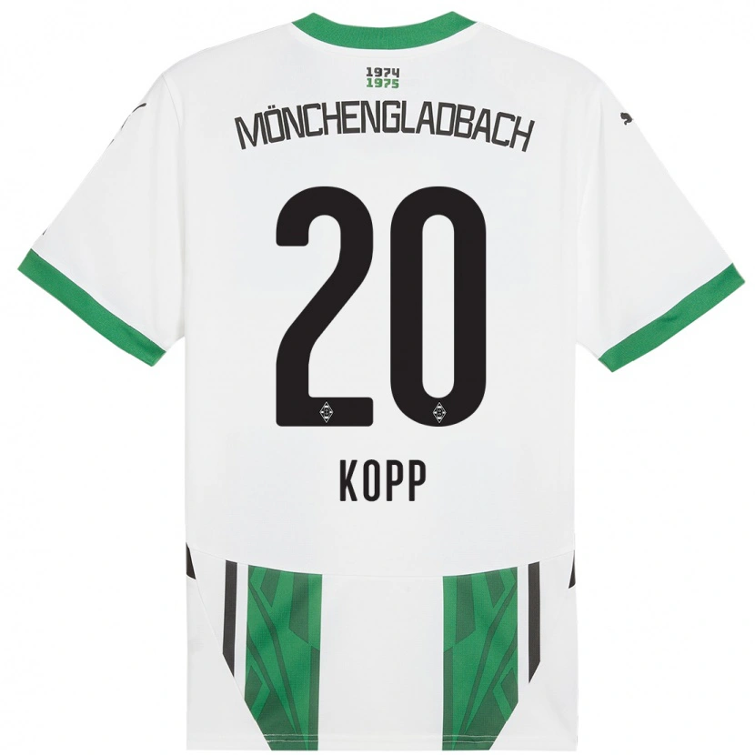 Danxen Kinderen Leonie Köpp #20 Wit Groen Thuisshirt Thuistenue 2024/25 T-Shirt