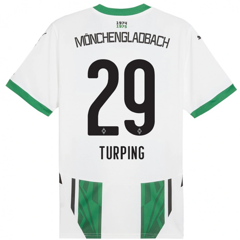 Danxen Kinderen Selim Turping #29 Wit Groen Thuisshirt Thuistenue 2024/25 T-Shirt