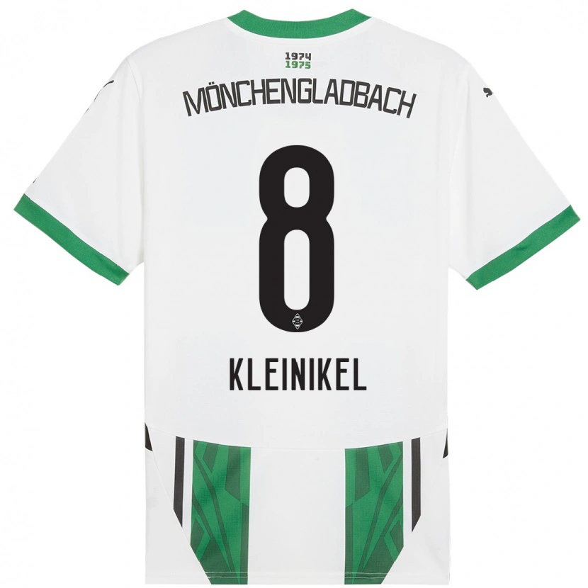 Danxen Kinderen Nadja Kleinikel #8 Wit Groen Thuisshirt Thuistenue 2024/25 T-Shirt