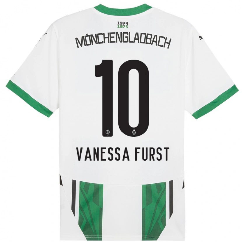 Danxen Kinderen Vanessa Fürst #10 Wit Groen Thuisshirt Thuistenue 2024/25 T-Shirt