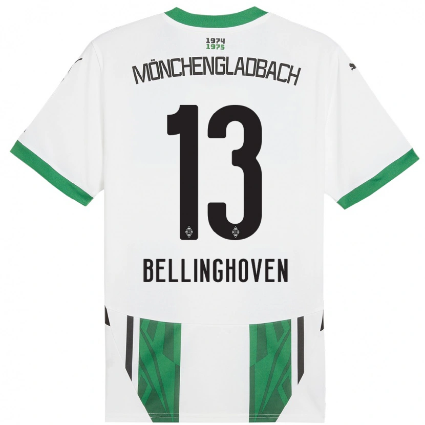 Danxen Kinderen Christina Bellinghoven #13 Wit Groen Thuisshirt Thuistenue 2024/25 T-Shirt