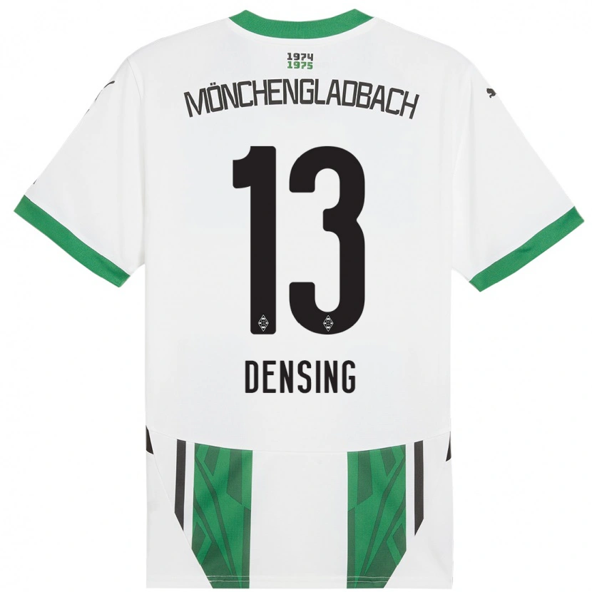 Danxen Kinderen Kyra Densing #13 Wit Groen Thuisshirt Thuistenue 2024/25 T-Shirt