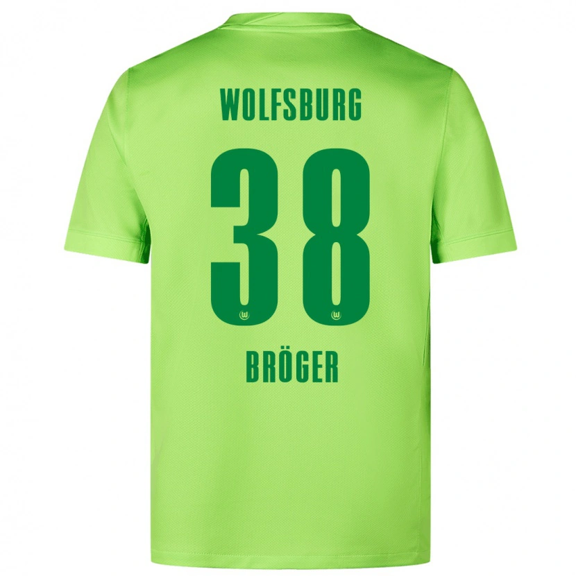 Danxen Kinderen Bennit Bröger #38 Fluorescerend Groen Thuisshirt Thuistenue 2024/25 T-Shirt