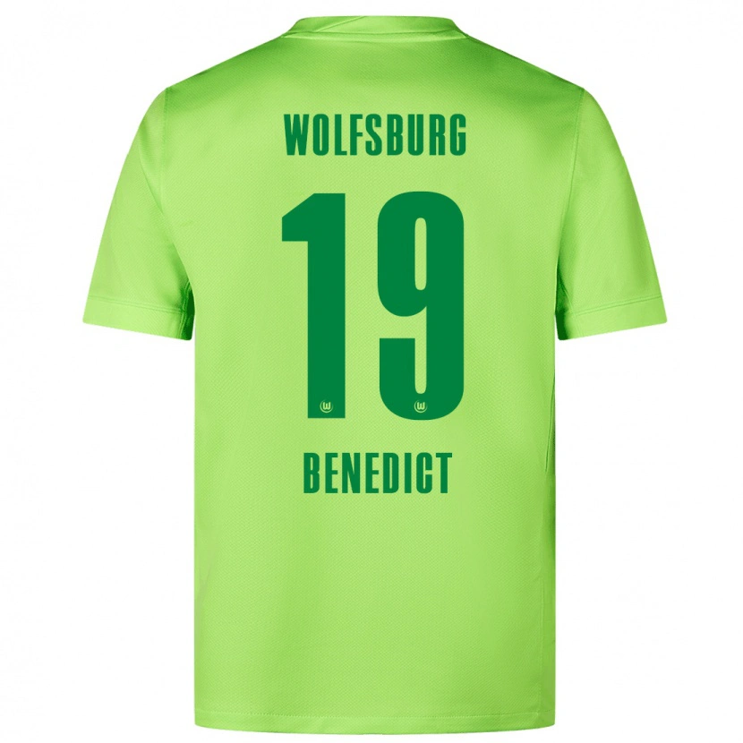 Danxen Kinderen Trevor Benedict #19 Fluorescerend Groen Thuisshirt Thuistenue 2024/25 T-Shirt