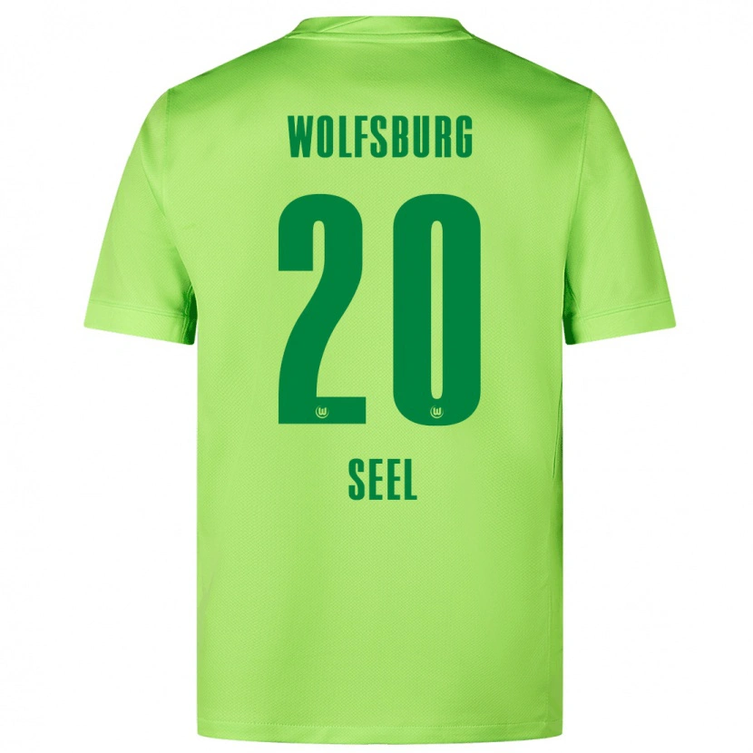 Danxen Kinderen William Seel #20 Fluorescerend Groen Thuisshirt Thuistenue 2024/25 T-Shirt