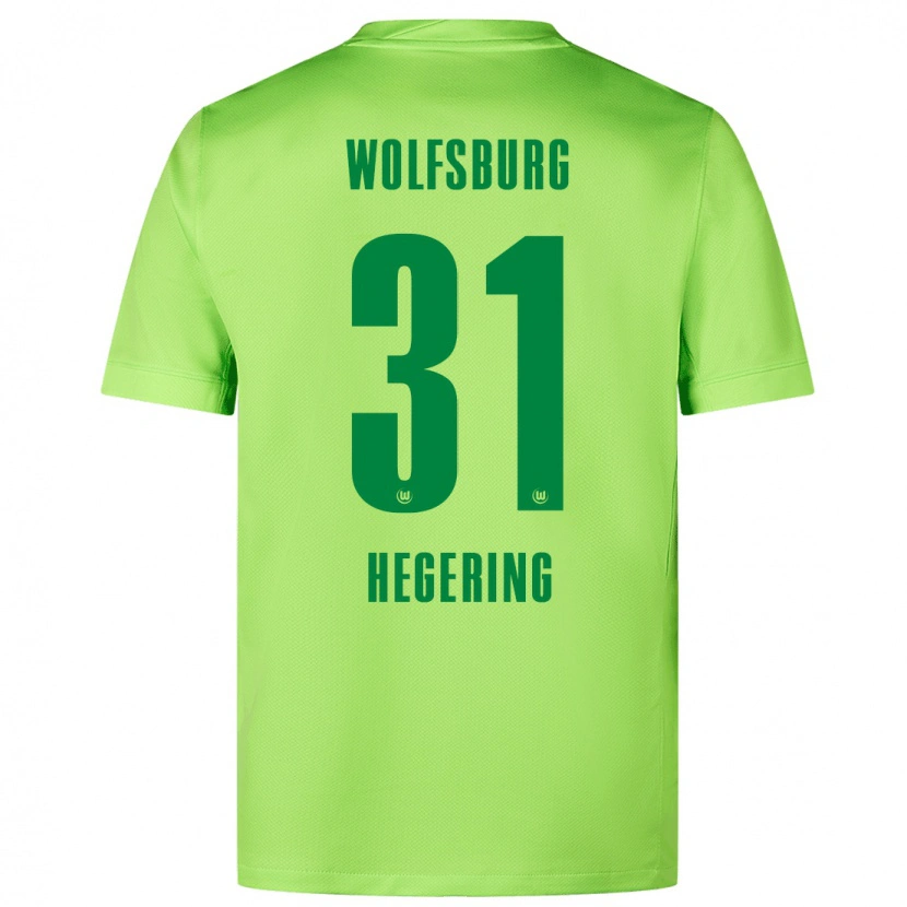 Danxen Kinderen Marina Hegering #31 Fluorescerend Groen Thuisshirt Thuistenue 2024/25 T-Shirt