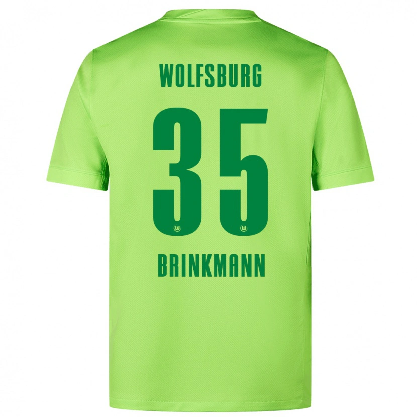 Danxen Kinderen Karla Brinkmann #35 Fluorescerend Groen Thuisshirt Thuistenue 2024/25 T-Shirt