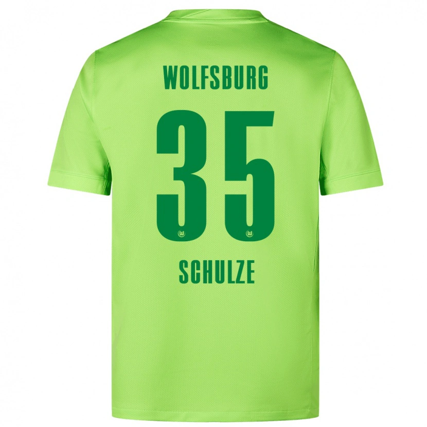 Danxen Kinderen Philipp Schulze #35 Fluorescerend Groen Thuisshirt Thuistenue 2024/25 T-Shirt