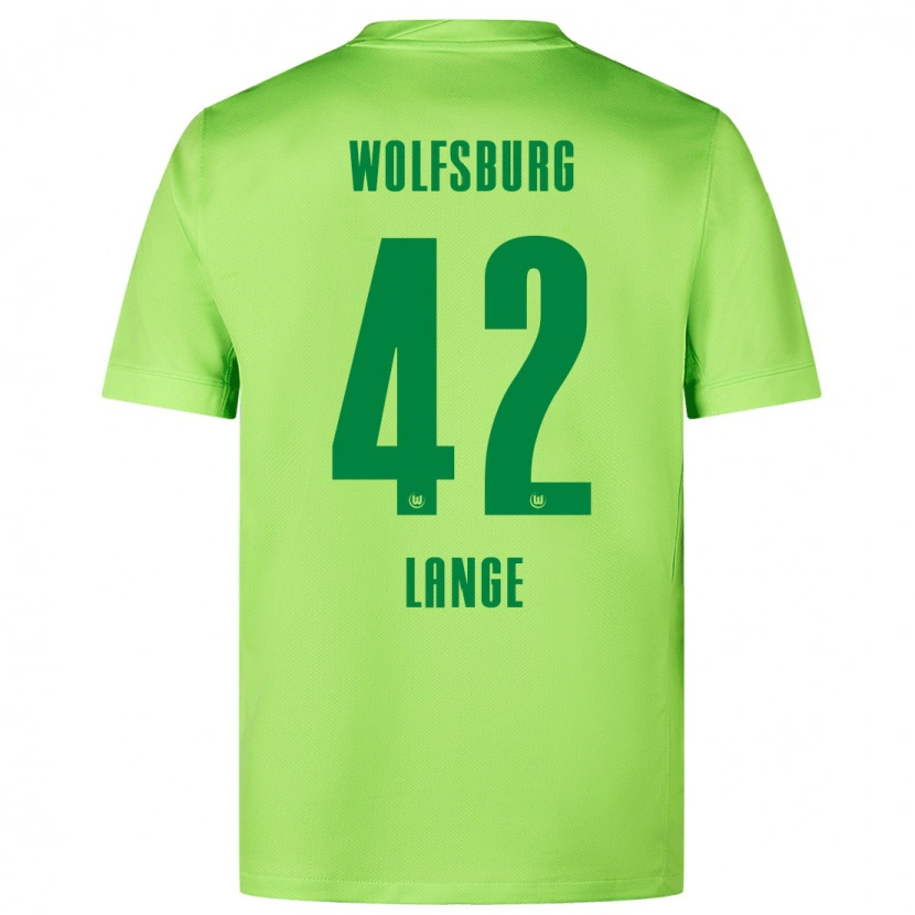 Danxen Kinderen Felix Lange #42 Fluorescerend Groen Thuisshirt Thuistenue 2024/25 T-Shirt