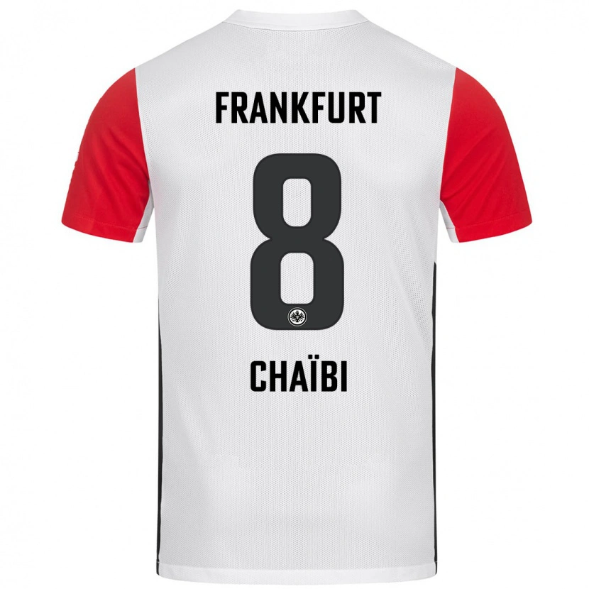 Danxen Kinderen Farès Chaïbi #8 Wit Rood Thuisshirt Thuistenue 2024/25 T-Shirt