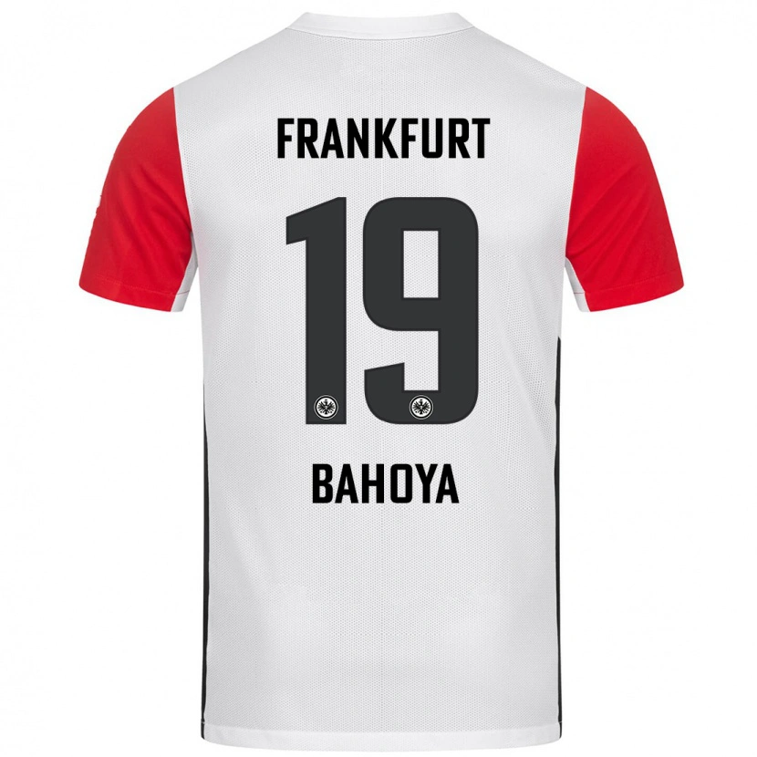 Danxen Kinderen Jean-Mattéo Bahoya #19 Wit Rood Thuisshirt Thuistenue 2024/25 T-Shirt