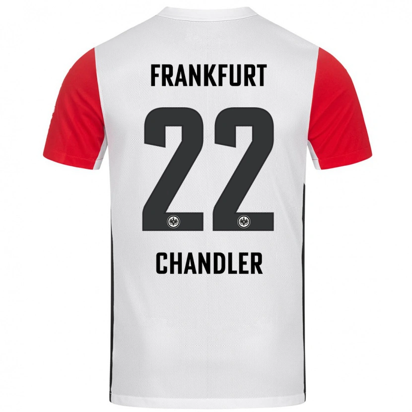 Danxen Kinderen Timothy Chandler #22 Wit Rood Thuisshirt Thuistenue 2024/25 T-Shirt