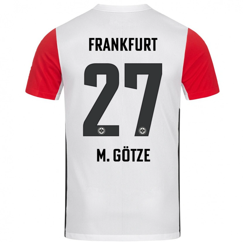 Danxen Kinderen Mario Götze #27 Wit Rood Thuisshirt Thuistenue 2024/25 T-Shirt