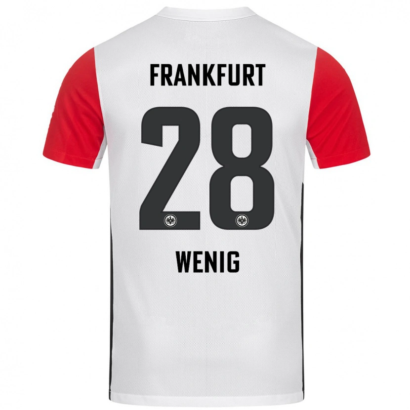 Danxen Kinderen Marcel Wenig #28 Wit Rood Thuisshirt Thuistenue 2024/25 T-Shirt