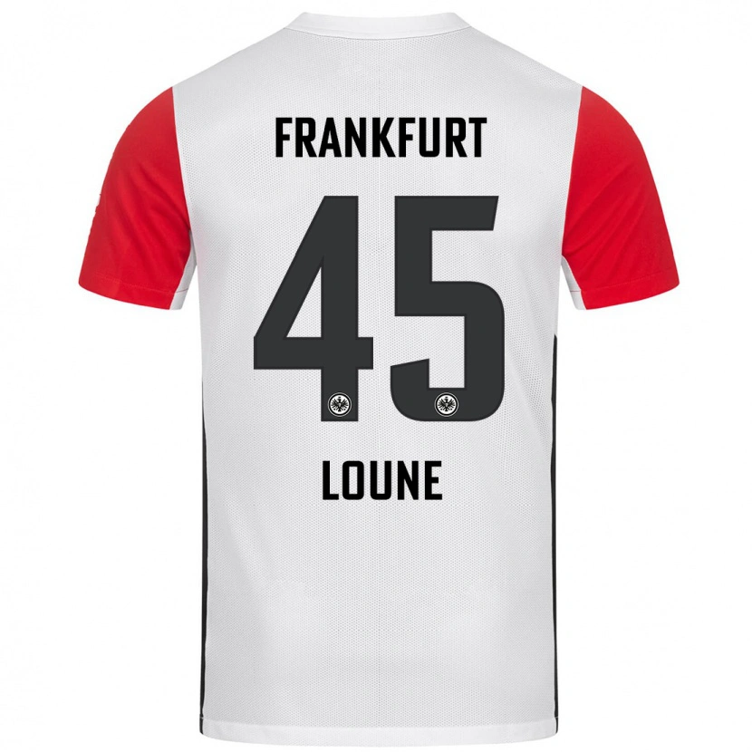 Danxen Kinderen Mehdi Loune #45 Wit Rood Thuisshirt Thuistenue 2024/25 T-Shirt