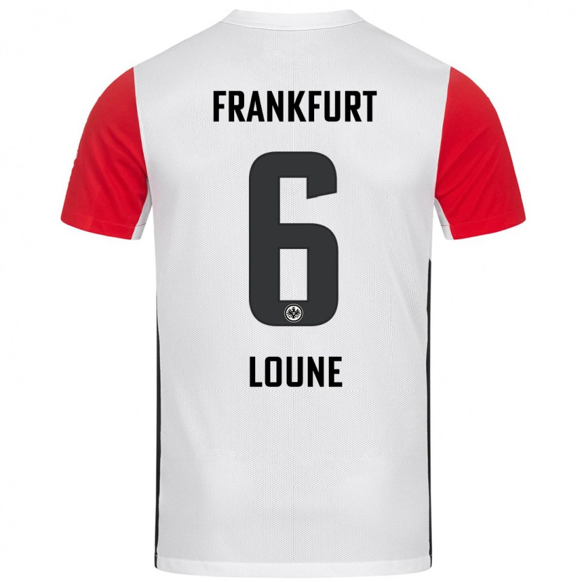 Danxen Kinderen Adam Loune #6 Wit Rood Thuisshirt Thuistenue 2024/25 T-Shirt