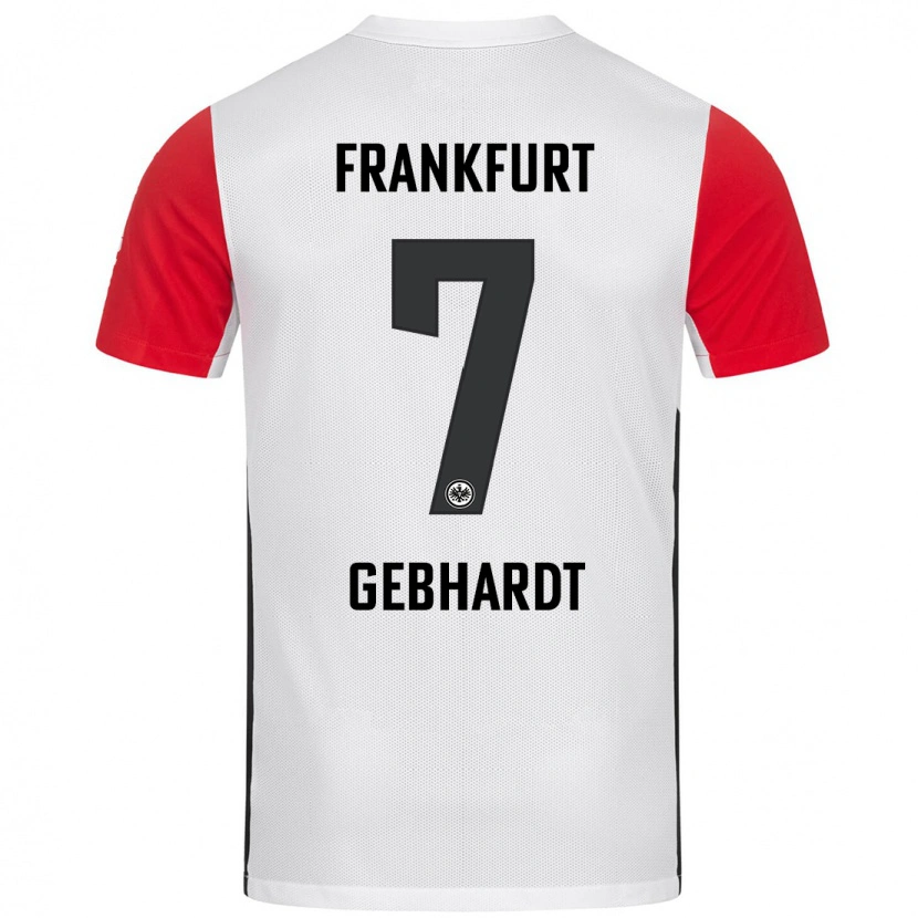 Danxen Kinderen Luca Gebhardt #7 Wit Rood Thuisshirt Thuistenue 2024/25 T-Shirt