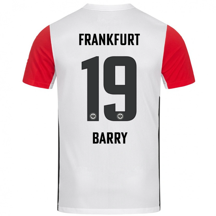 Danxen Kinderen Jasha Barry #19 Wit Rood Thuisshirt Thuistenue 2024/25 T-Shirt