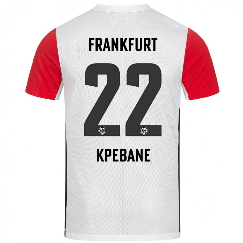 Danxen Kinderen Tamiou Kpebane #22 Wit Rood Thuisshirt Thuistenue 2024/25 T-Shirt