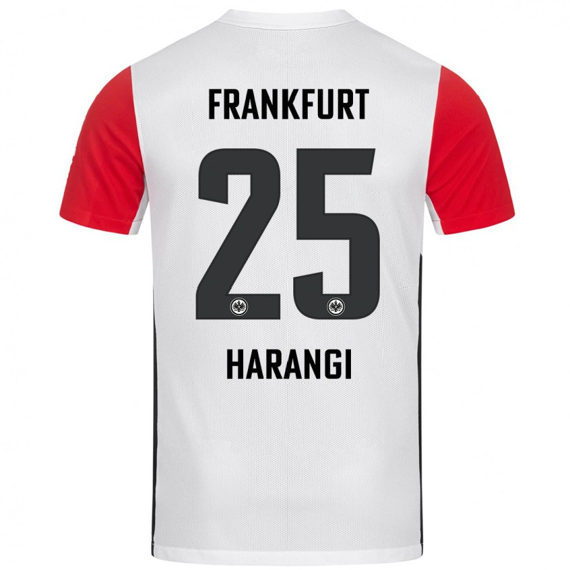 Danxen Kinderen Aiden Harangi #25 Wit Rood Thuisshirt Thuistenue 2024/25 T-Shirt