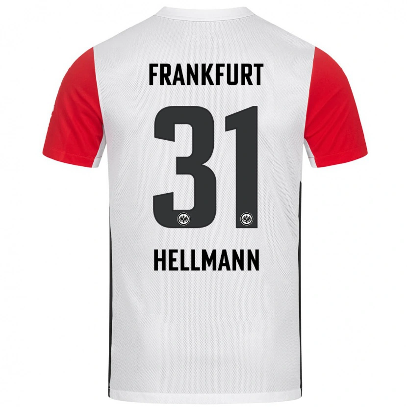 Danxen Kinderen Melvin Hellmann #31 Wit Rood Thuisshirt Thuistenue 2024/25 T-Shirt