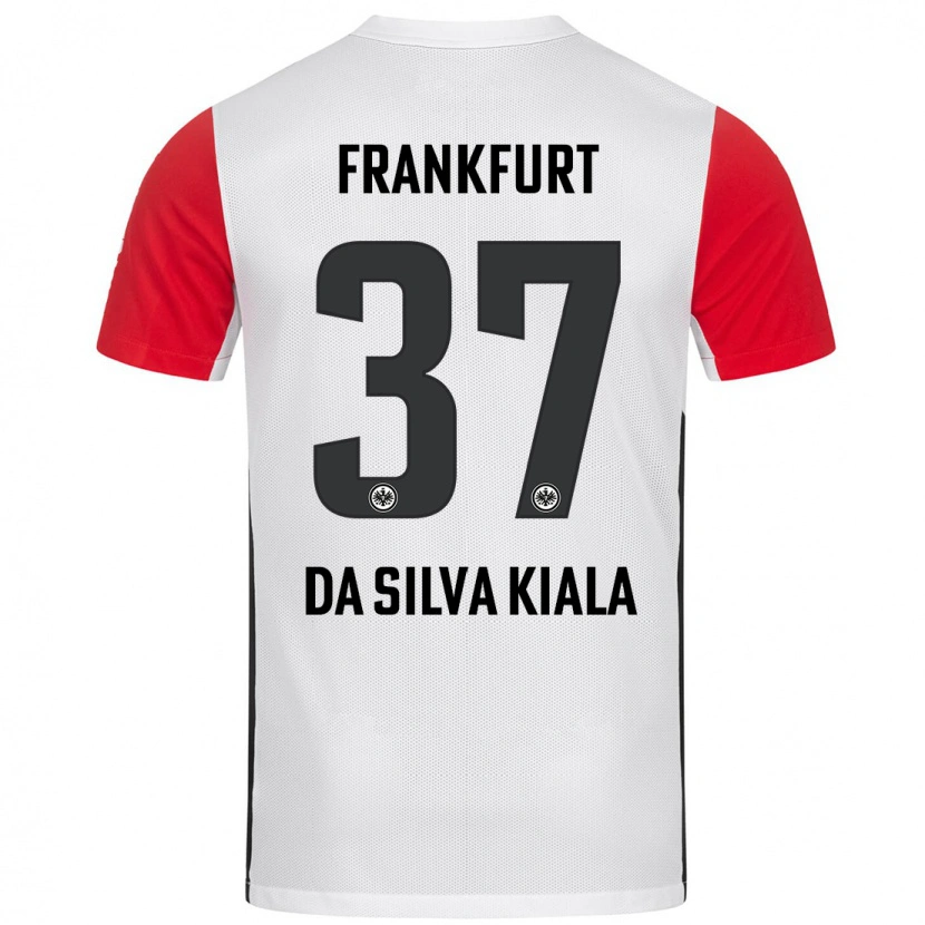 Danxen Kinderen Joel Da Silva Kiala #37 Wit Rood Thuisshirt Thuistenue 2024/25 T-Shirt