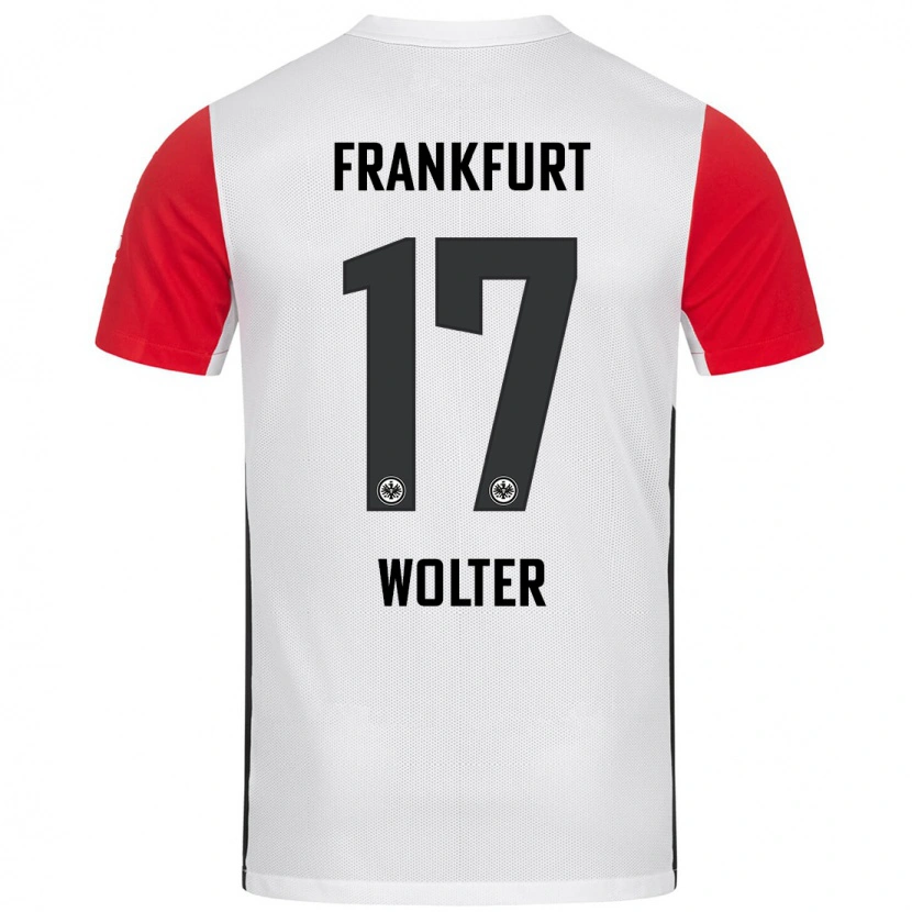 Danxen Kinderen Pia-Sophie Wolter #17 Wit Rood Thuisshirt Thuistenue 2024/25 T-Shirt