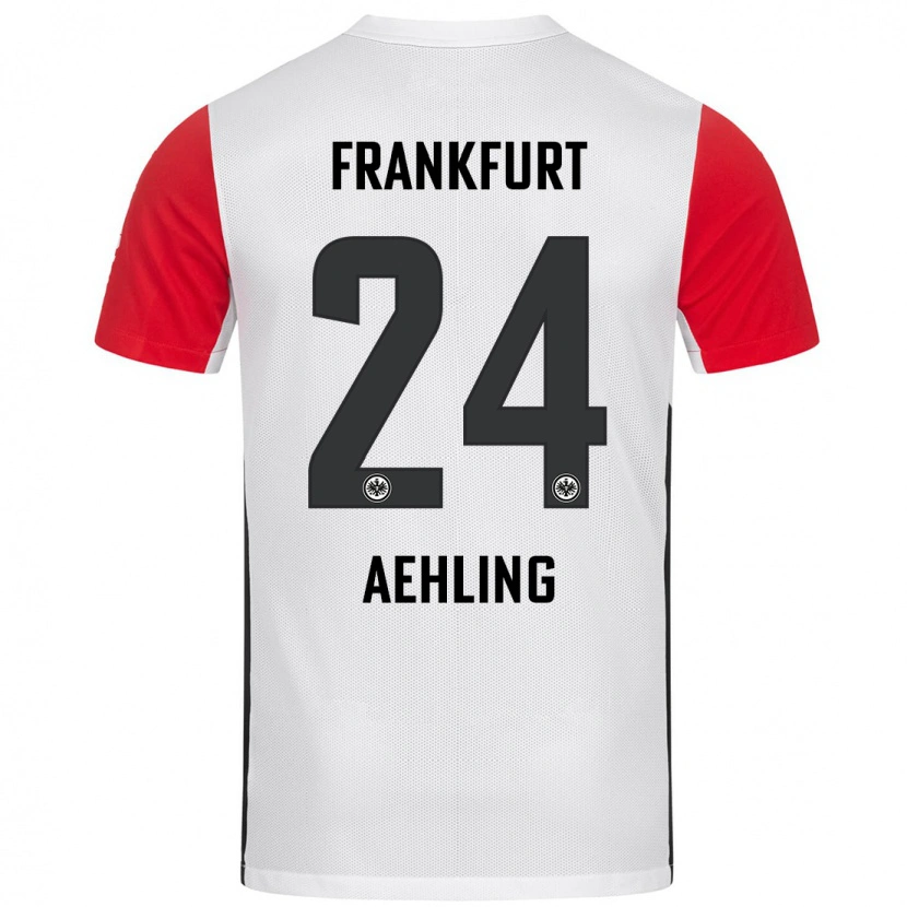 Danxen Kinderen Anna Aehling #24 Wit Rood Thuisshirt Thuistenue 2024/25 T-Shirt