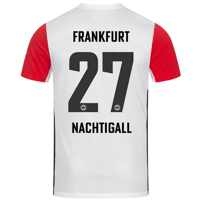 Danxen Kinderen Sophie Nachtigall #27 Wit Rood Thuisshirt Thuistenue 2024/25 T-Shirt