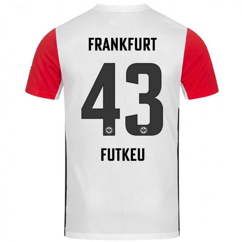 Danxen Kinderen Noel Futkeu #43 Wit Rood Thuisshirt Thuistenue 2024/25 T-Shirt