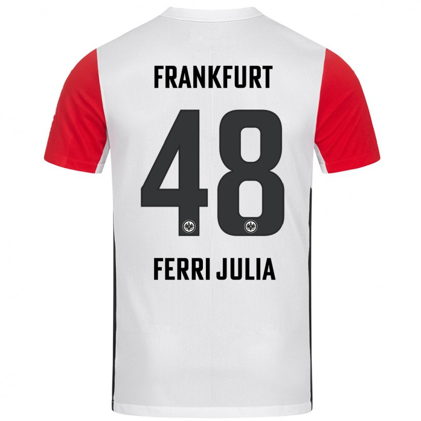 Danxen Kinderen Nacho Ferri #48 Wit Rood Thuisshirt Thuistenue 2024/25 T-Shirt