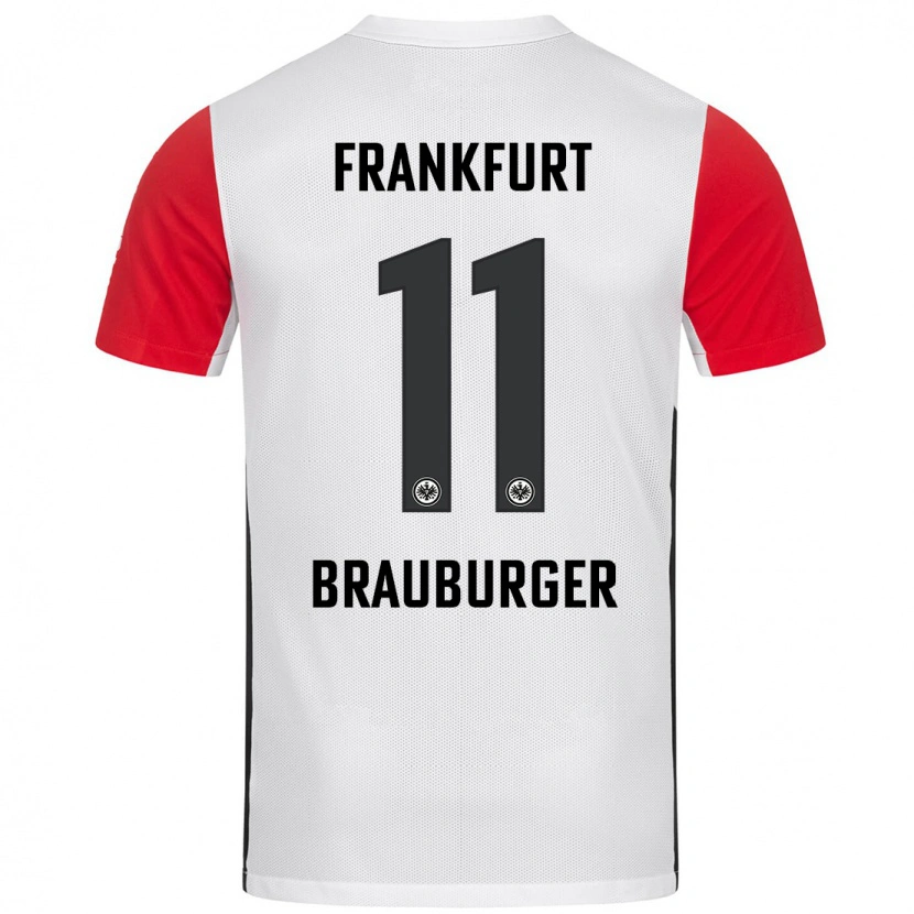 Danxen Kinderen Maximilian Brauburger #11 Wit Rood Thuisshirt Thuistenue 2024/25 T-Shirt