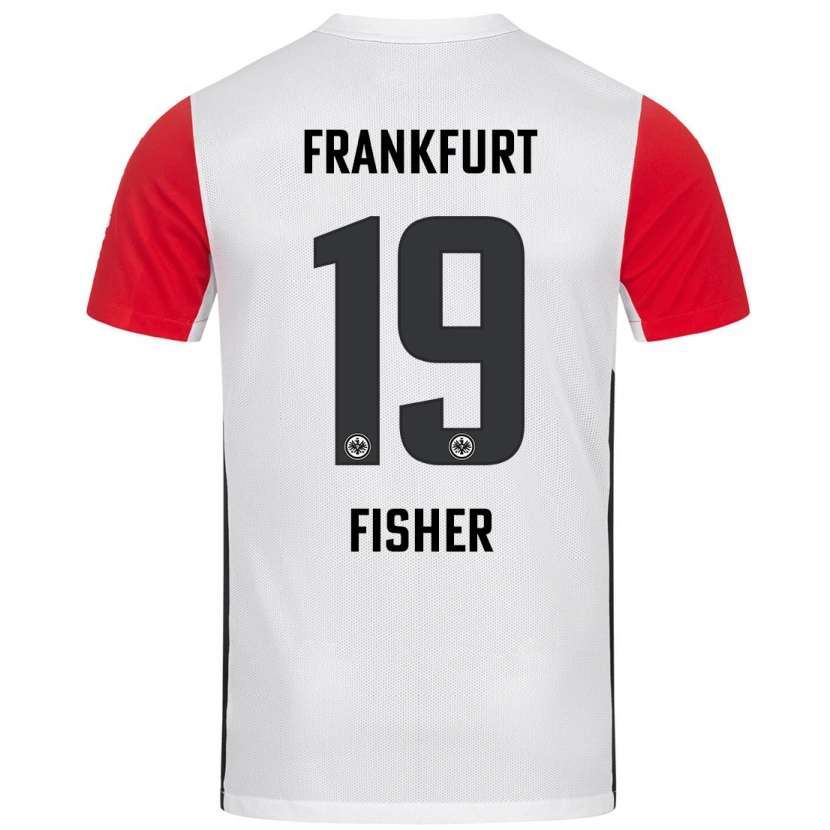 Danxen Kinderen Ben-Luca Fisher #19 Wit Rood Thuisshirt Thuistenue 2024/25 T-Shirt