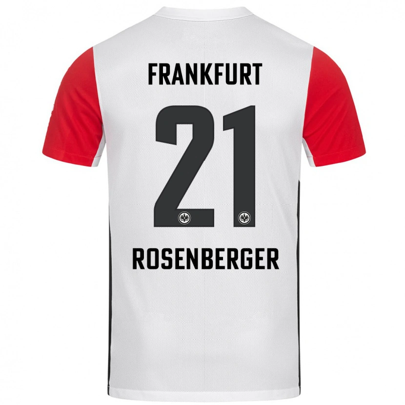 Danxen Kinderen Robin Rosenberger #21 Wit Rood Thuisshirt Thuistenue 2024/25 T-Shirt