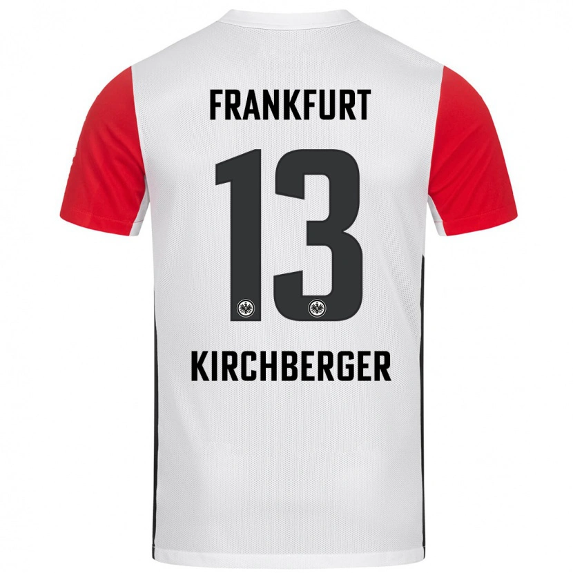 Danxen Kinderen Virginia Kirchberger #13 Wit Rood Thuisshirt Thuistenue 2024/25 T-Shirt