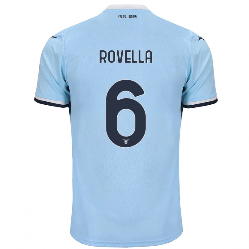 Danxen Kinderen Nicolò Rovella #6 Blauw Thuisshirt Thuistenue 2024/25 T-Shirt